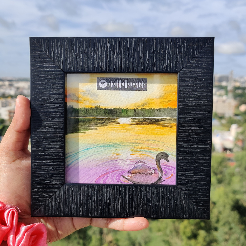 
                  
                    Duckling In The Sunset Painting
                  
                