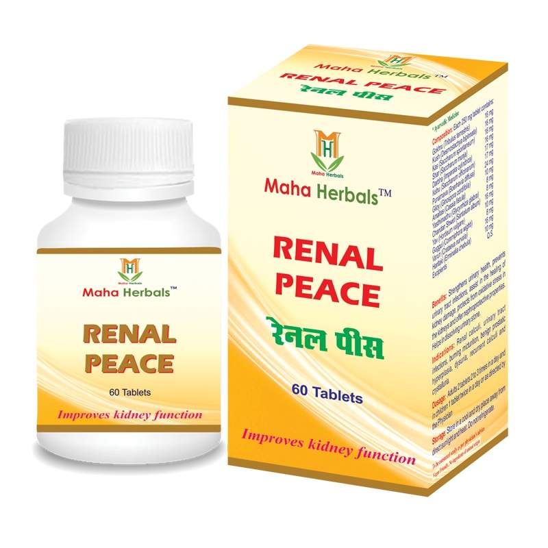 Maha Herbals Renal Peace Tablets (60 Tablets)