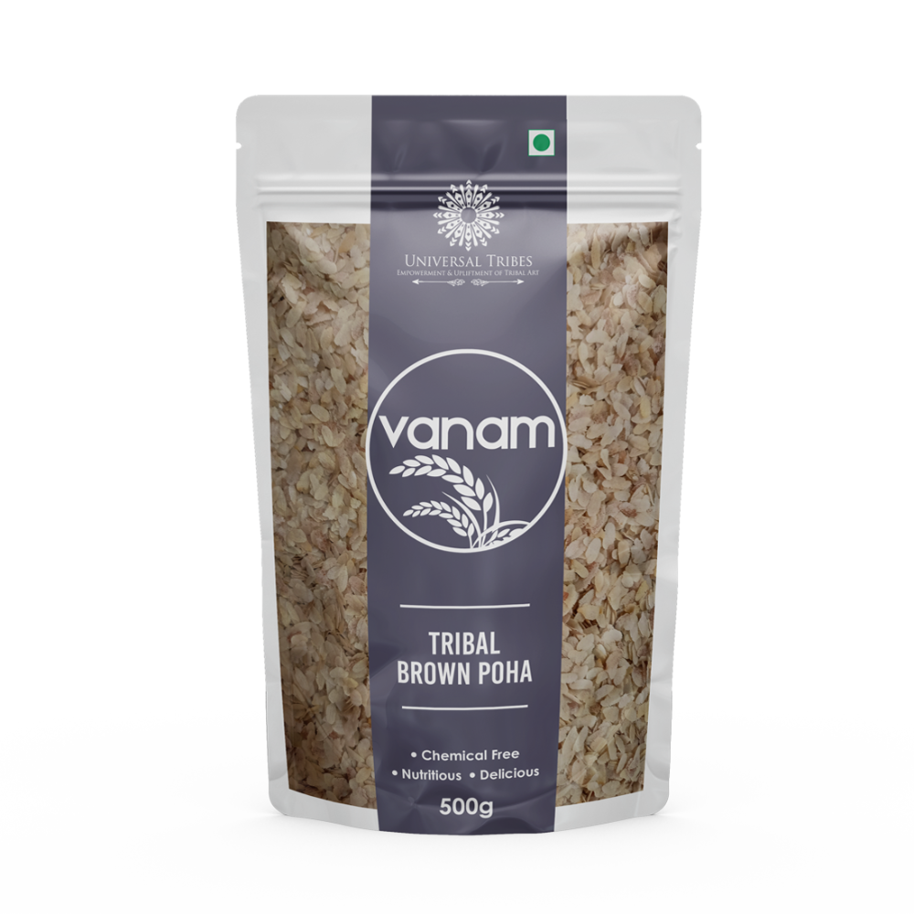 Vanam Organic Brown Poha (500g)