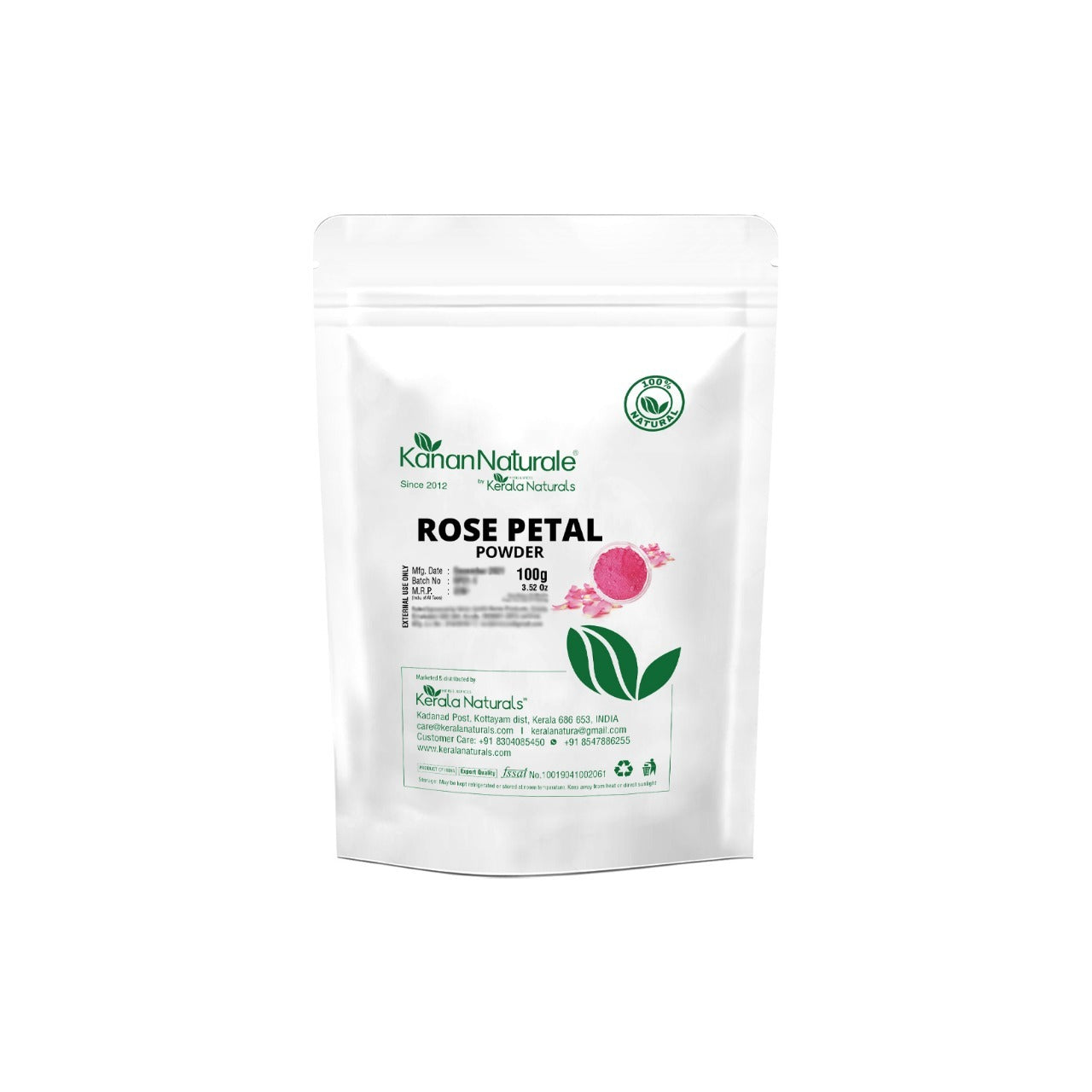 
                  
                    Kanan Natural Rose Petal Powder (100g)
                  
                