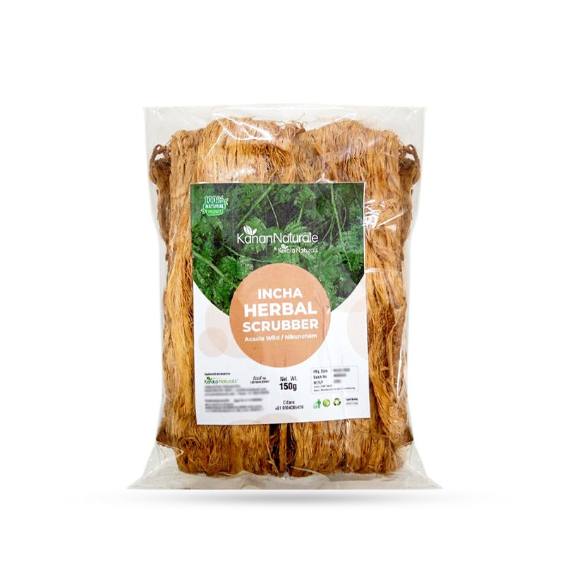 Kanan Naturale Incha Herbal Scrubber (Acacia Wild/Nikuncham) - 150g