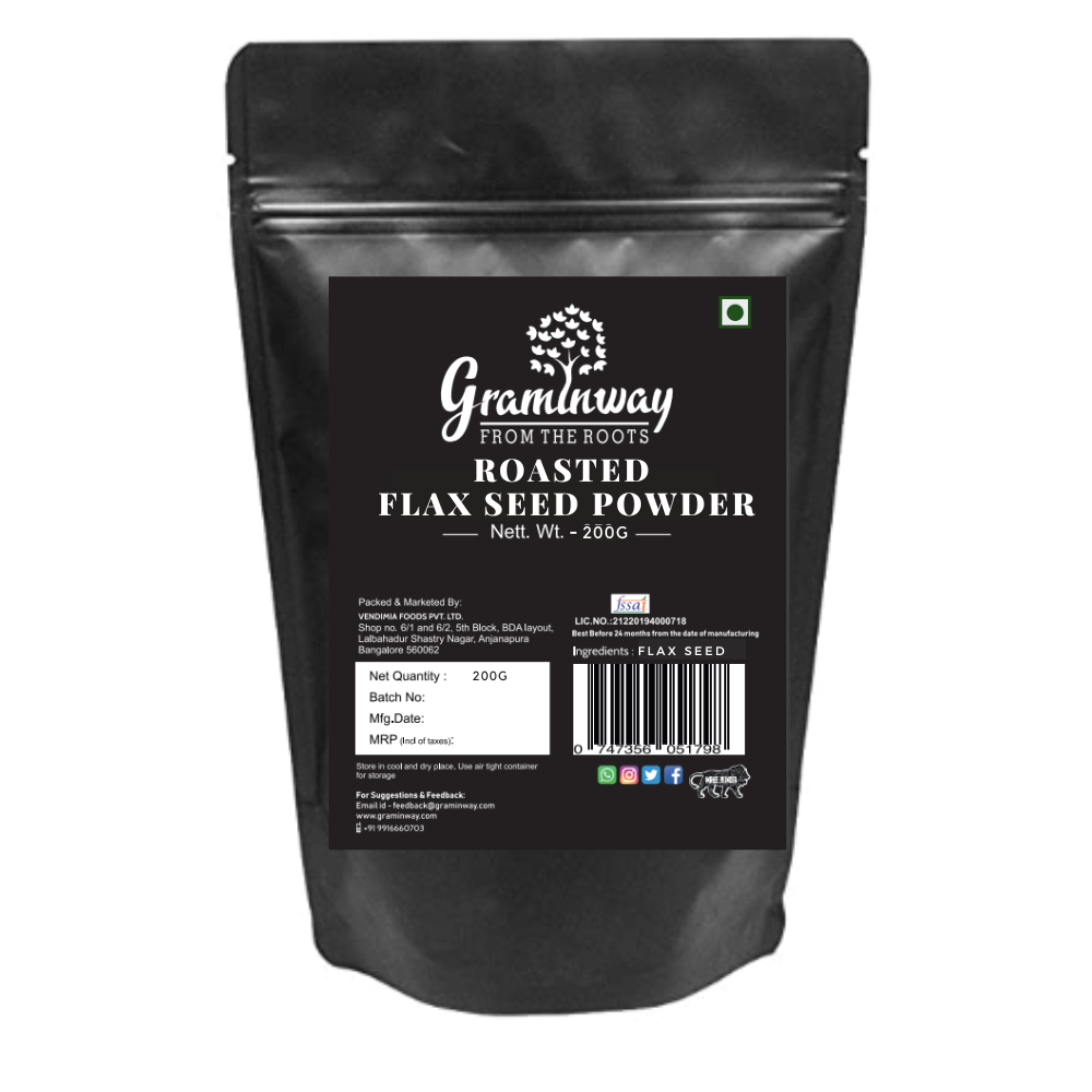 Graminway Roasted Flax Seeds Powder (200g)