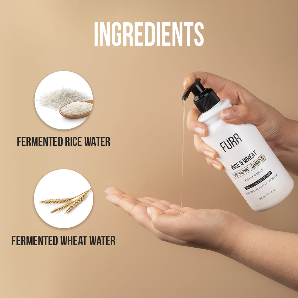 
                  
                    FURR Rice and Wheat Volumizing Shampoo (300ml)
                  
                
