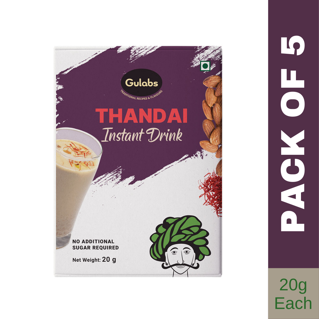 
                  
                    Gulabs Instant Thandai Powder (Pack of 5) - 20g
                  
                