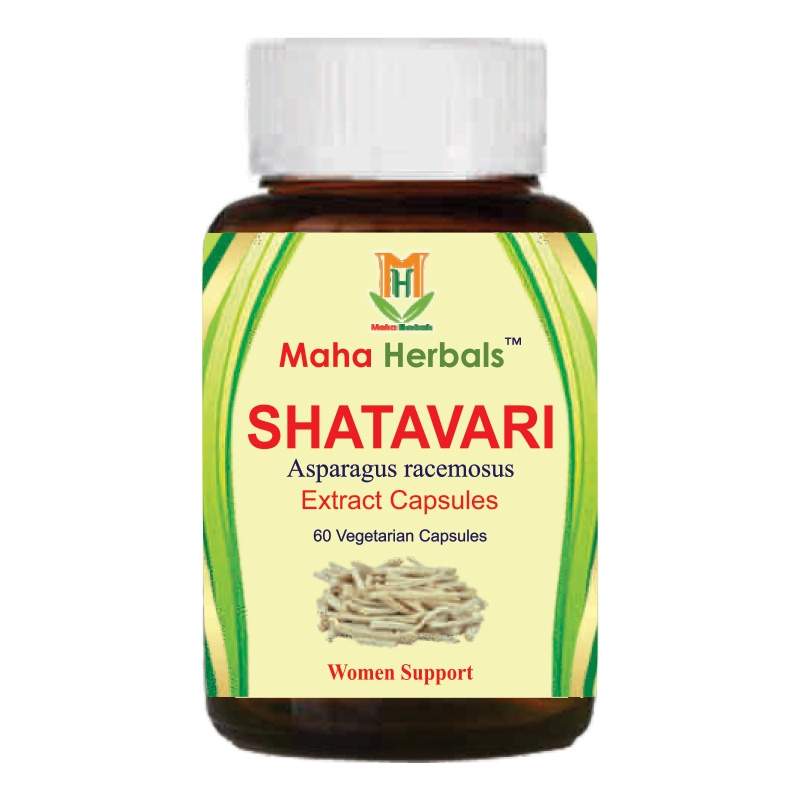 Maha Herbals Shatavari Extract Capsules (60 Capsules)