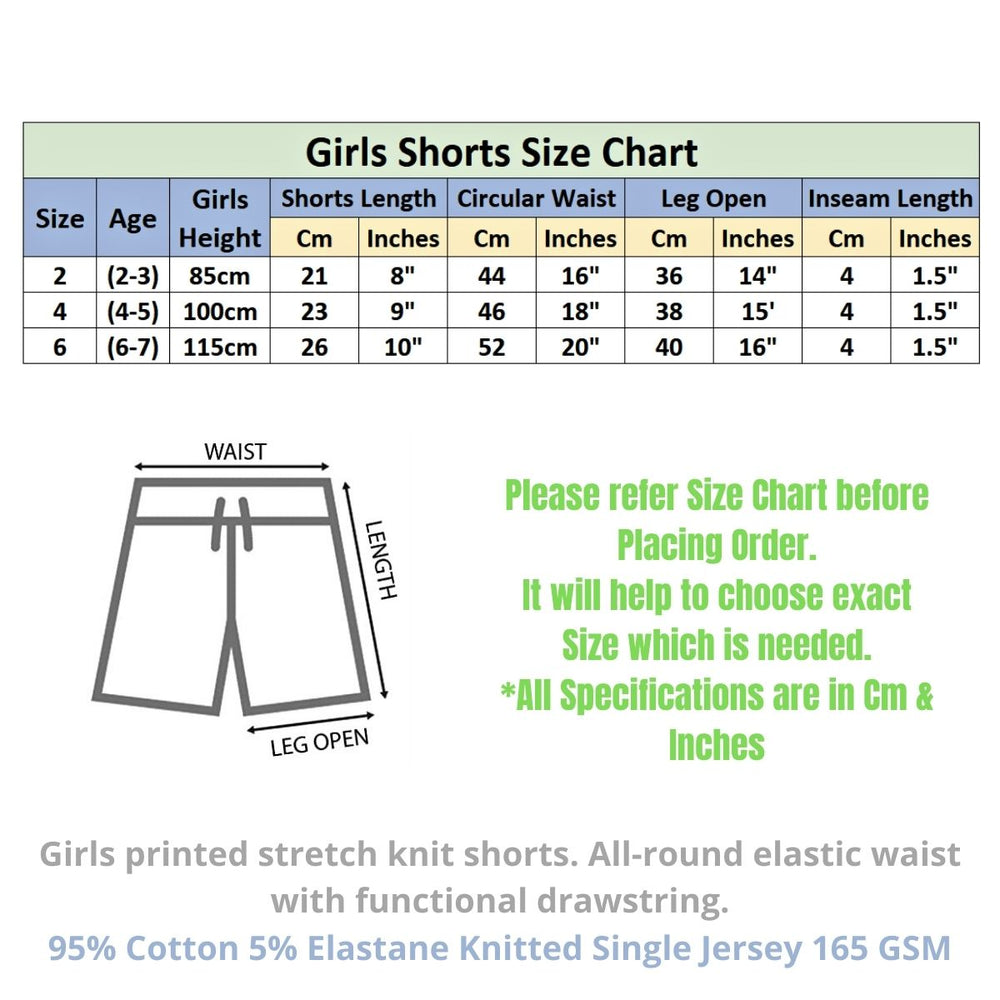 
                  
                    Girls Cotton Printed Stretch-Knit Summer Shorts
                  
                