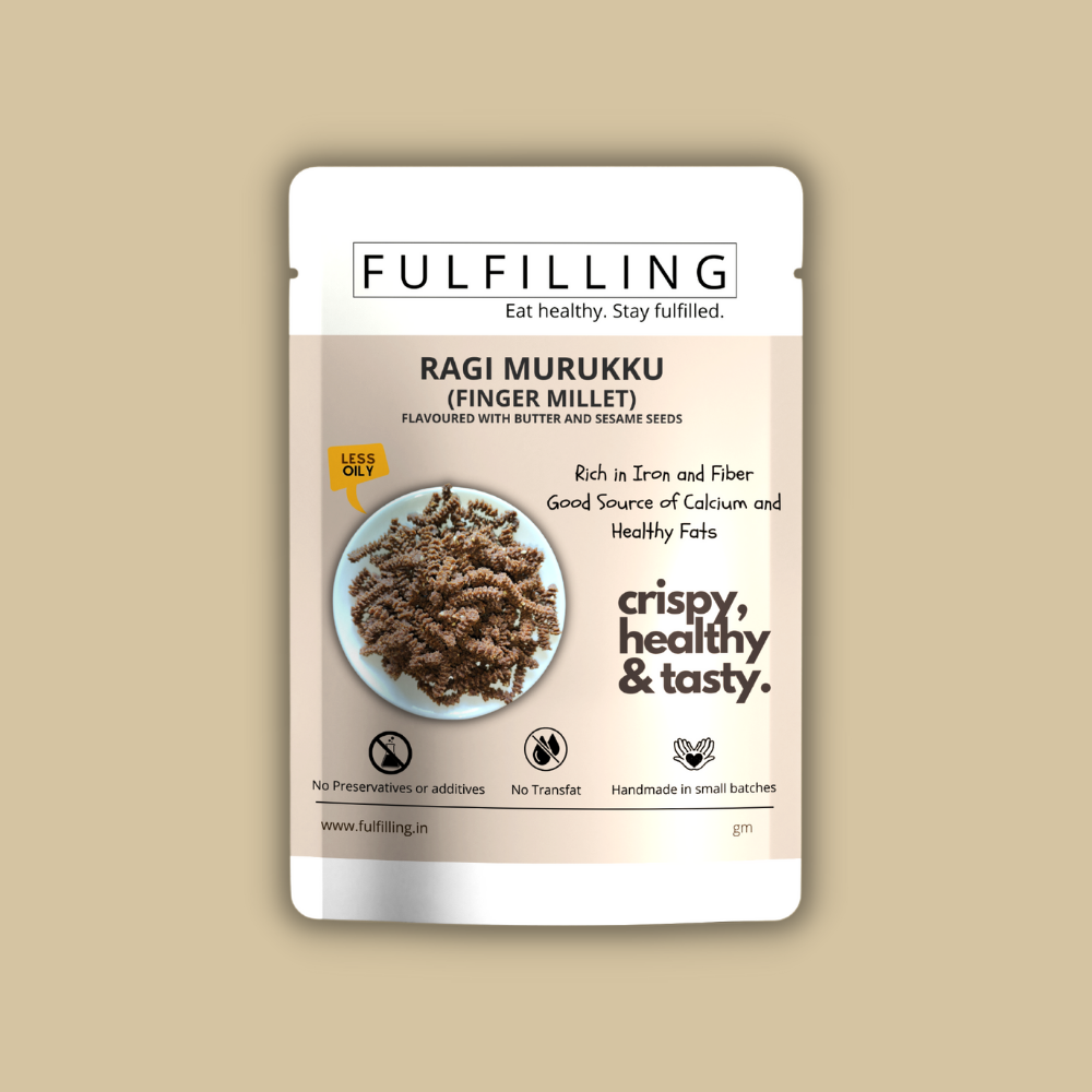 Fulfilling Ragi Murukku/Finger Millet Murukku (125g)