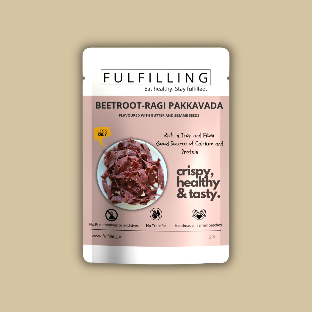 Fulfilling Beetroot - Ragi (Finger Millet) Pakkavada (125g)