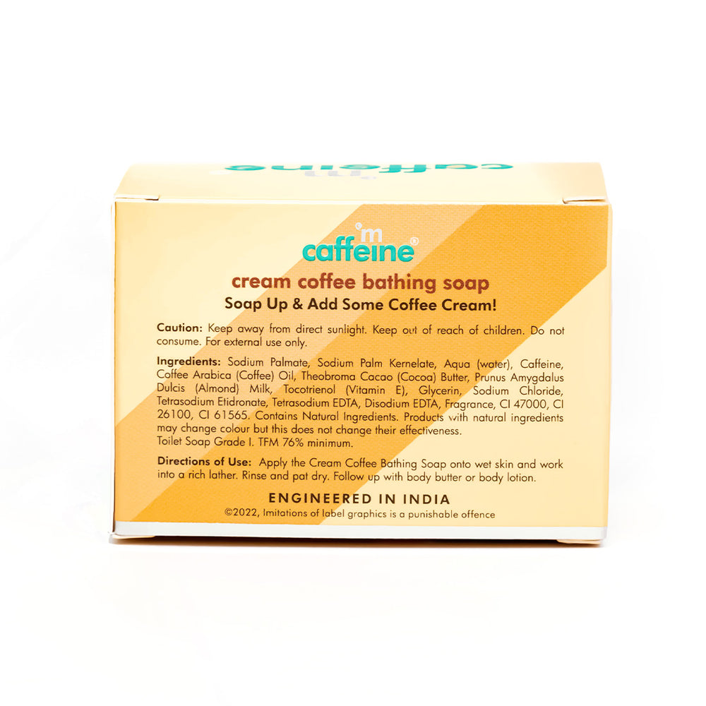 
                  
                    MCaffeine Cream Coffee Bath Soap with Cocoa Butter & Almond Milk (75g)
                  
                