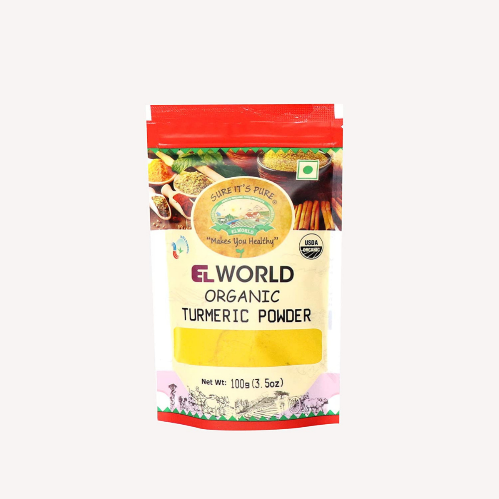 Elworld Organic Turmeric/Haldi Powder 100g (Pack of 3)