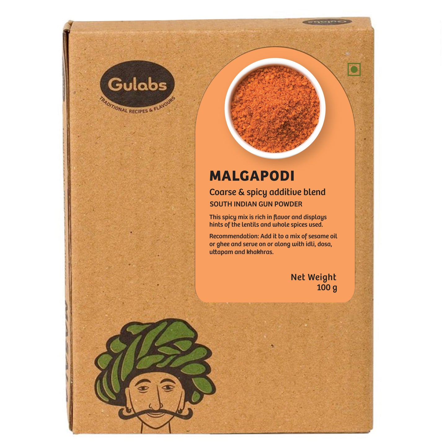 
                  
                    Gulabs Malgapodi Powder (100g)
                  
                