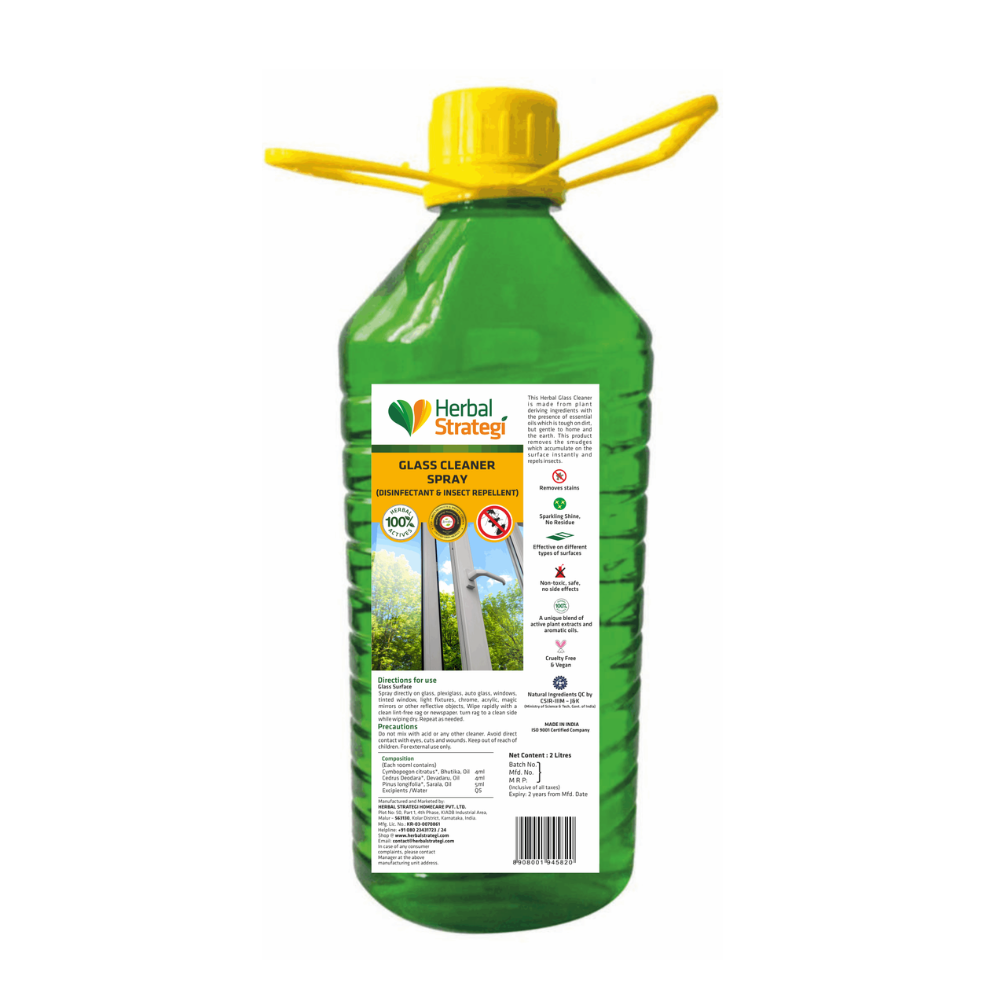 Herbal Strategi Glass Cleaner Spray (2000ml)
