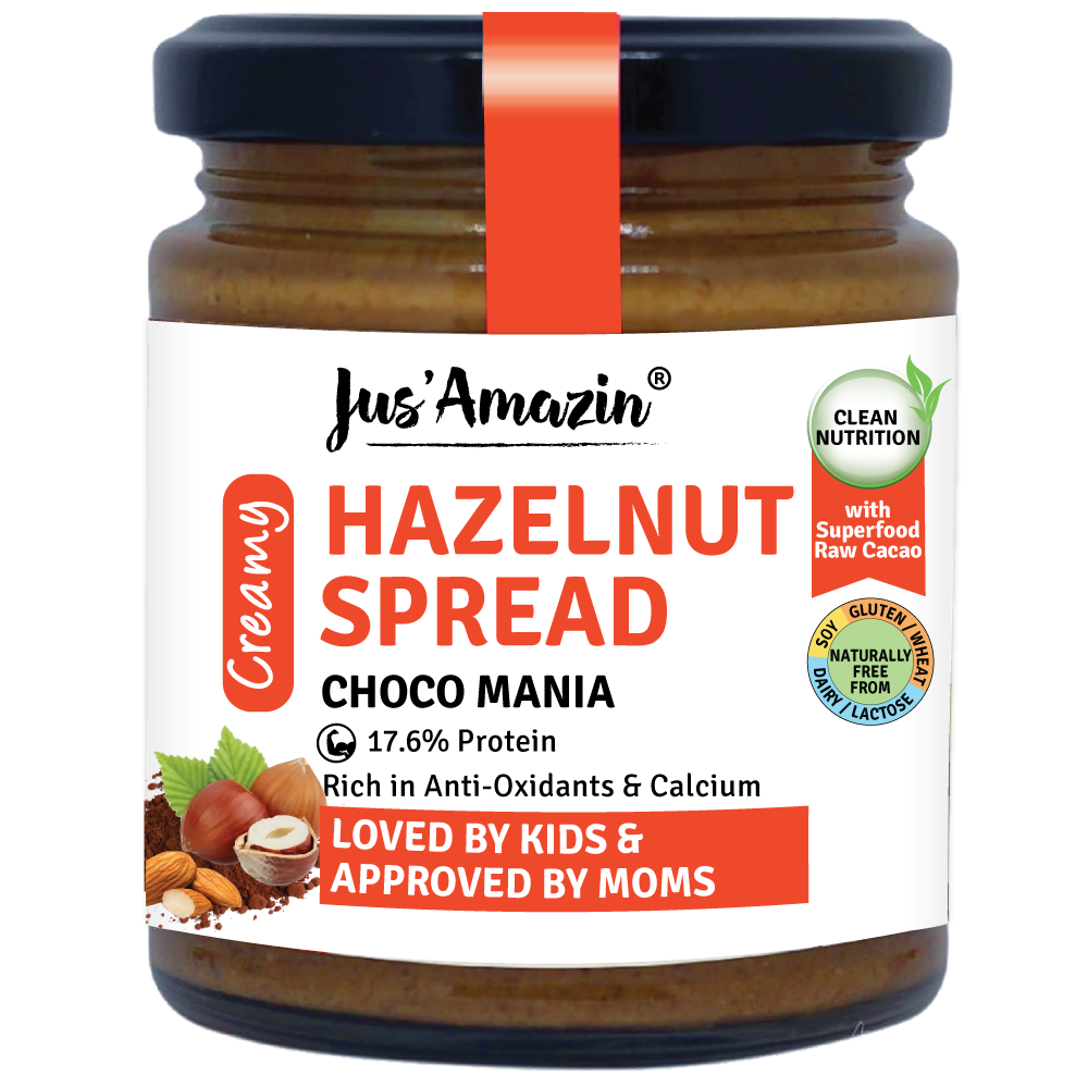 Jus Amazin Creamy Hazelnut Spread - Choco Mania (200g)