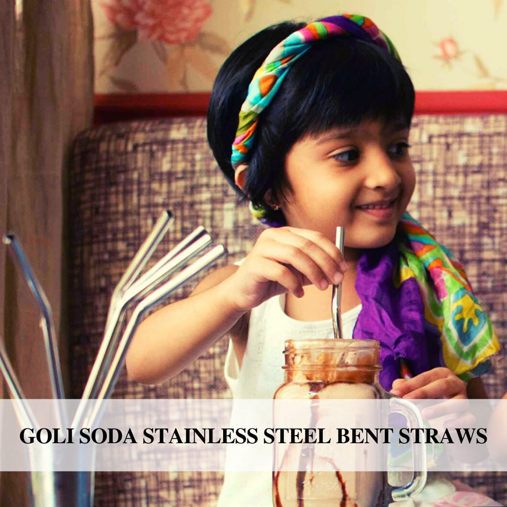 
                  
                    Goli Soda - Stainless Steel Bent Drinking Straws (Set of 10)
                  
                