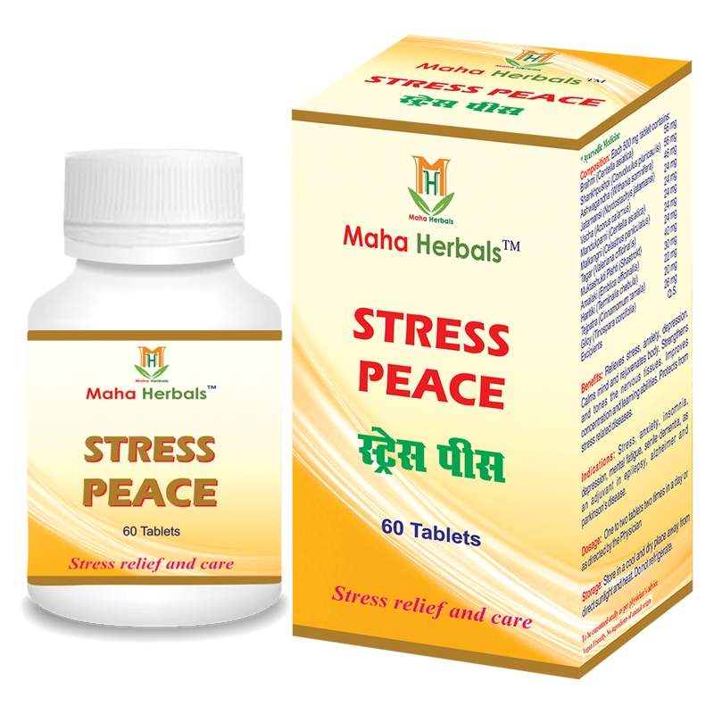 Maha Herbals Stress Peace Tablets (60 Tablets)