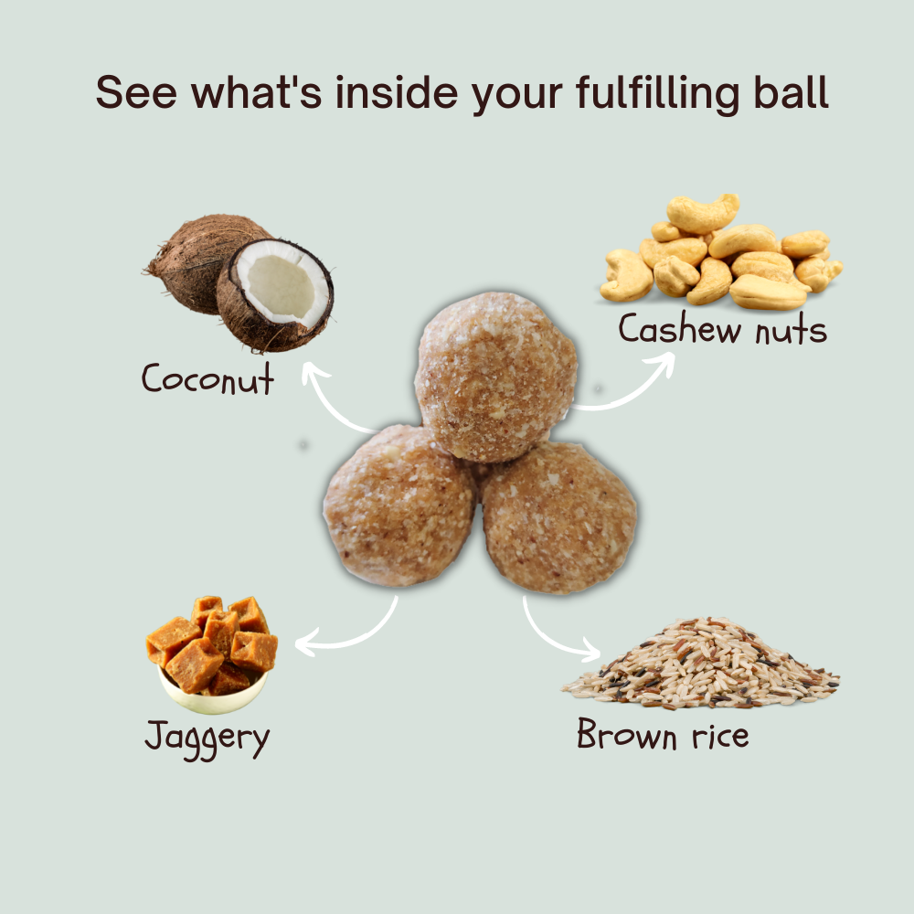 
                  
                    Fulfilling Coconut Cashew Energy Ball (200g) - Pack of 8
                  
                