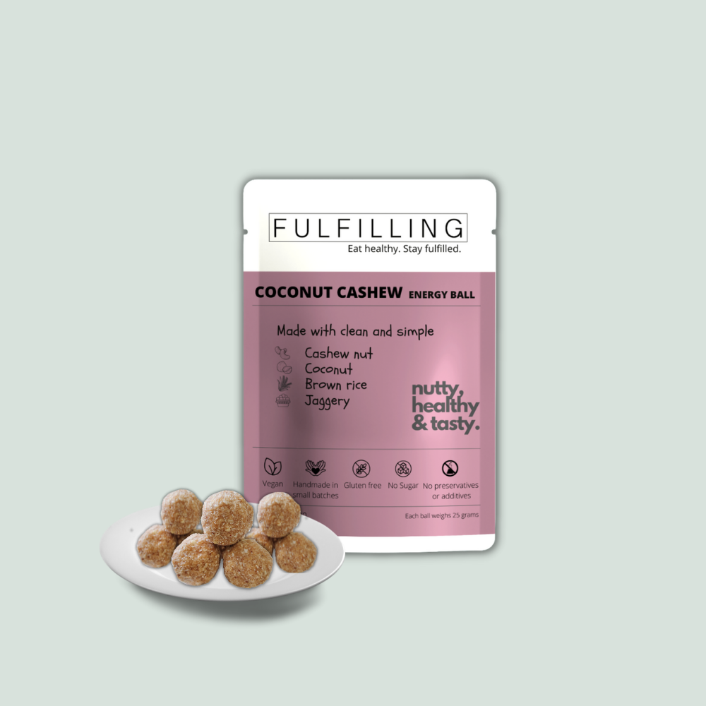 Fulfilling Coconut Cashew Energy Ball (200g) - Pack of 8