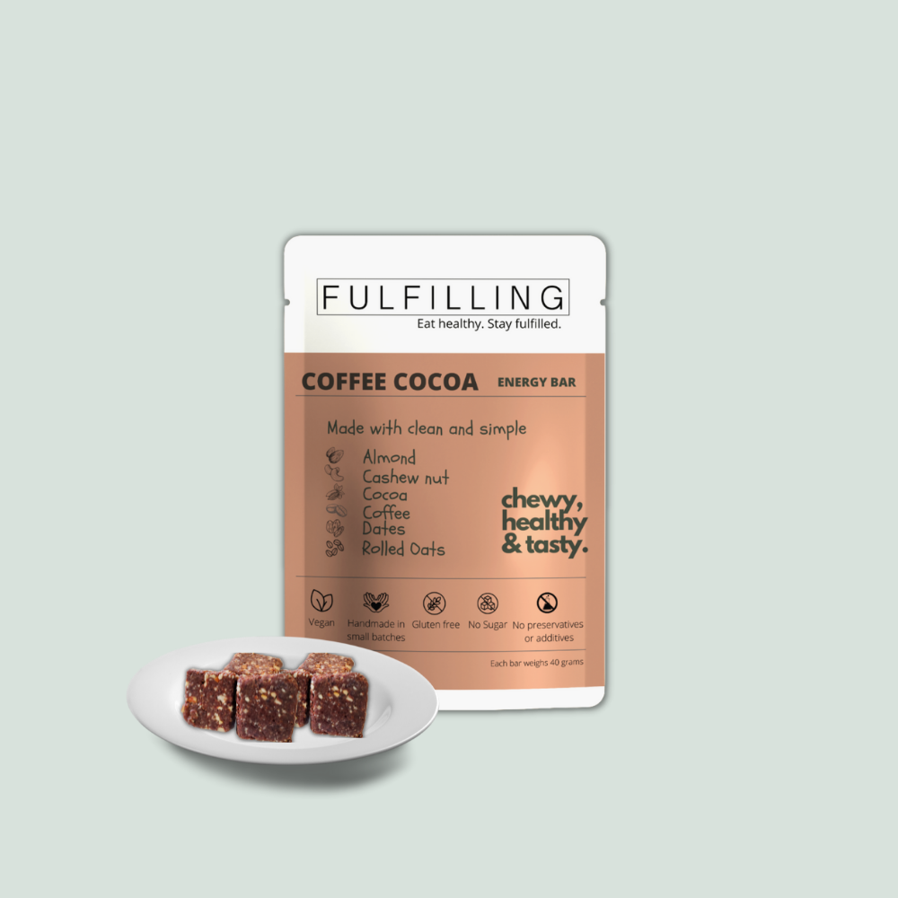 Fulfilling Coffee Cocoa Energy Bar (200g) - Pack of 5