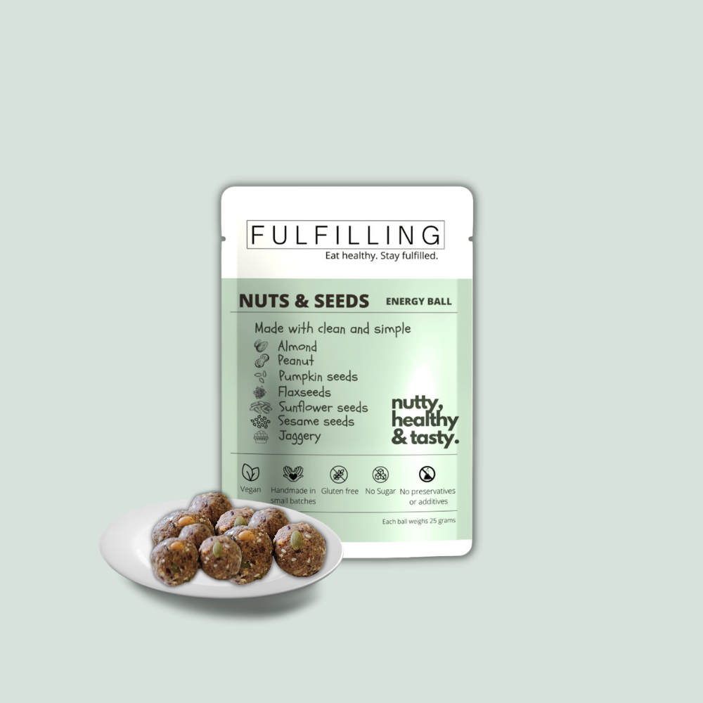 
                  
                    Fulfilling Nuts & Seeds Energy Ball (Grain Free) (200g) - Pack of 8
                  
                