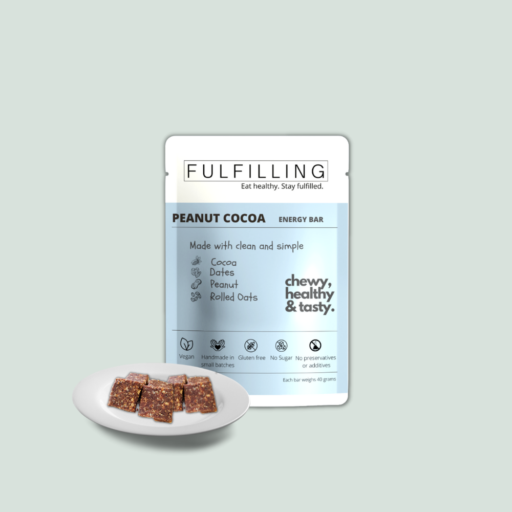 Fulfilling Peanut Cocoa Energy Bar (200g) - Pack of 5