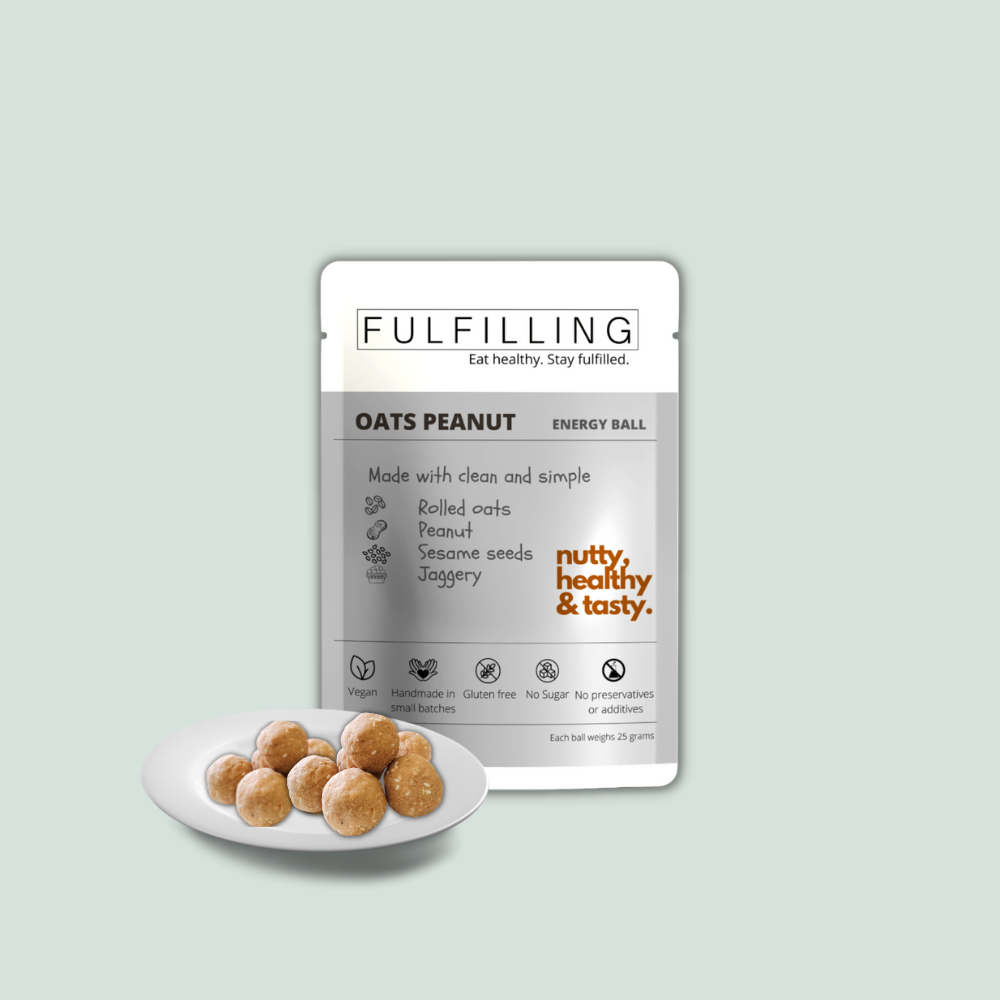 Fulfilling Oats Peanut Energy Ball (200g) - Pack of 8