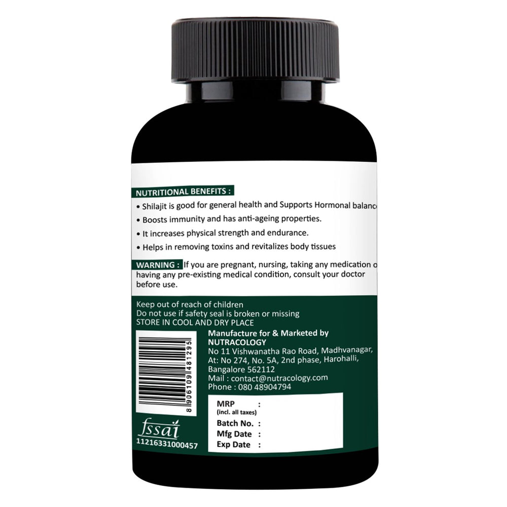 
                  
                    Nutracology Shilajit Capsules For Stamina Energy and Strength (60 Capsules)
                  
                