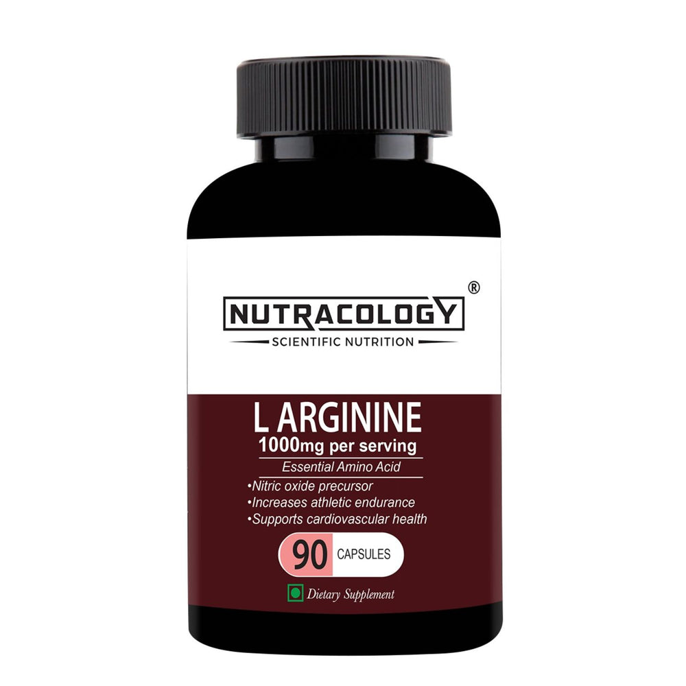
                  
                    Nutracology L Arginine 1000mg Nitric Oxider Booster For Muscle Gain & Strength (90 Capsules)
                  
                