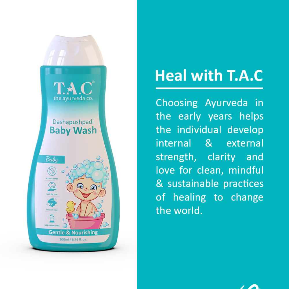 
                  
                    TAC - The Ayurveda Co. Dashapushpadi Ayurvedic Baby Body Wash (200ml)
                  
                
