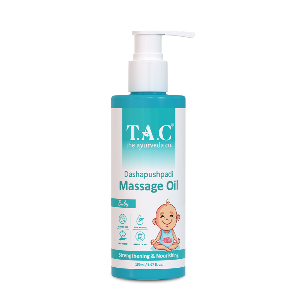 
                  
                    TAC - The Ayurveda Co. Dashapushpadi Baby Massage Oil (150ml)
                  
                