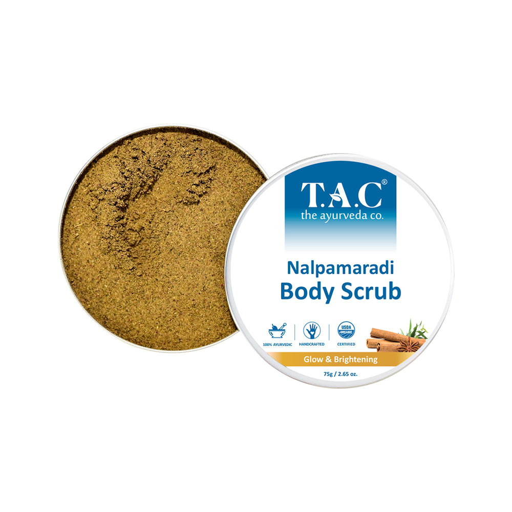 TAC - The Ayurveda Co. Nalpamaradi Body Scrub with Glow and Brightening (75g)