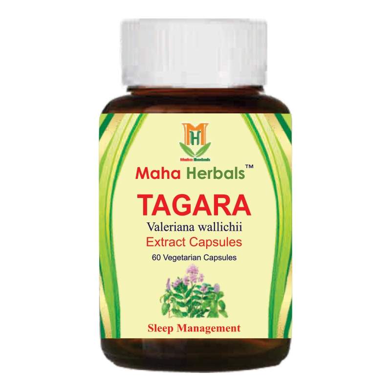 Maha Herbals Tagara Extract Capsules (60 Capsules)