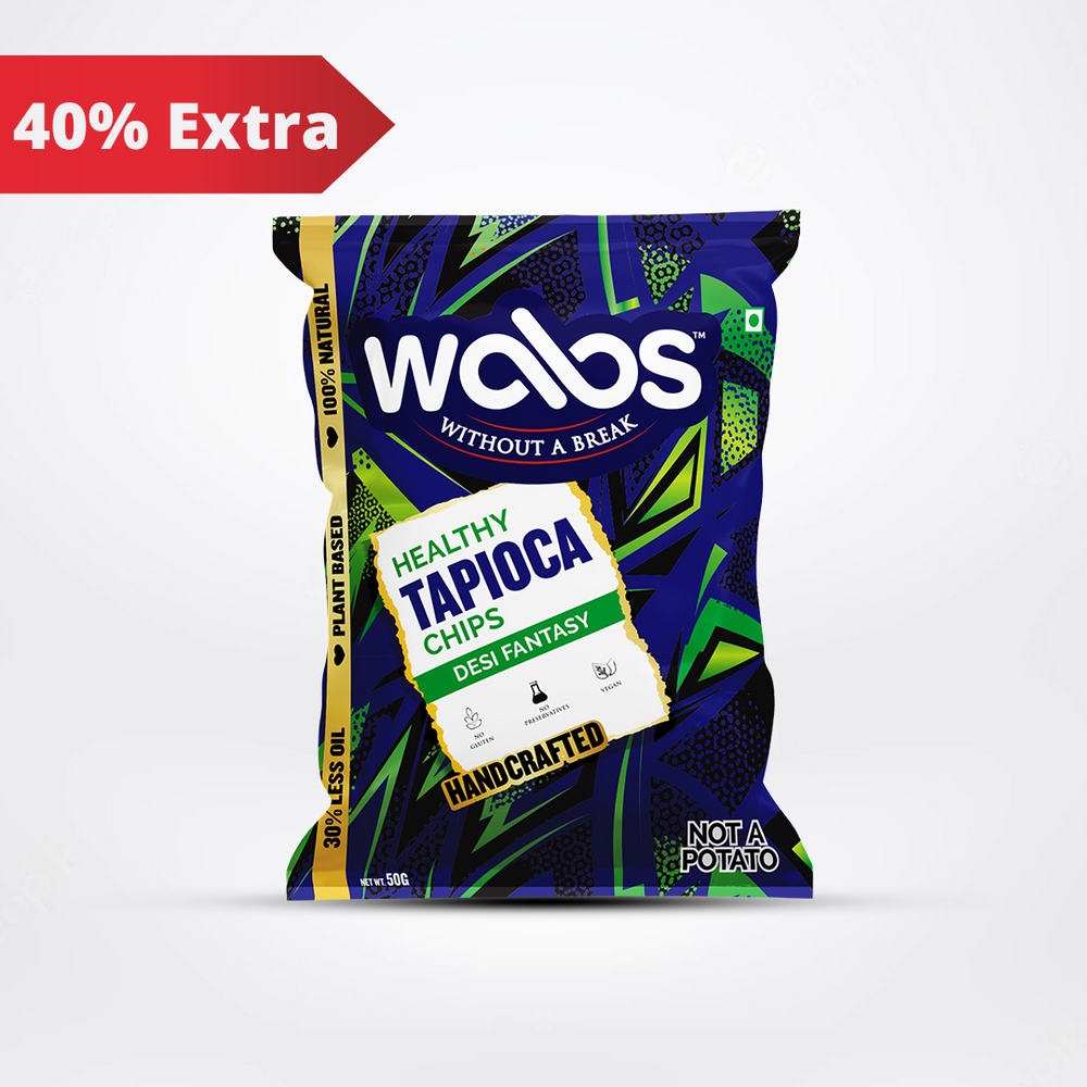 
                  
                    WABS Healthy Tapioca Chips – DESI FANTASY (Pack of 4) (200g)
                  
                