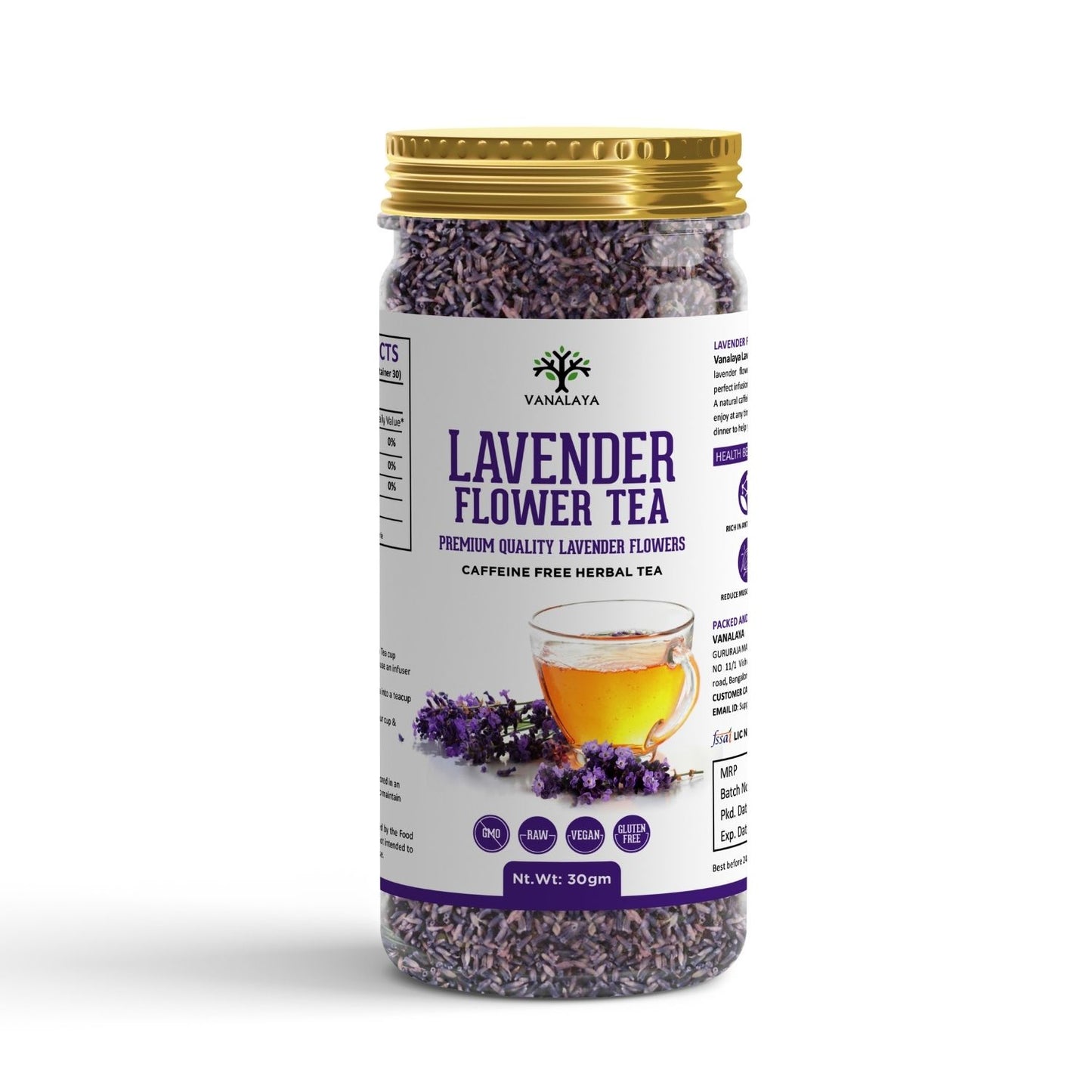 
                  
                    Vanalaya Organic Lavender Flower Tea from Sun Dried Flowers - 30g
                  
                