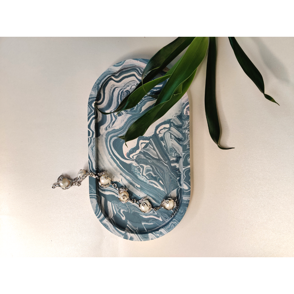 
                  
                    Blue Marbled Trinkle Tray
                  
                