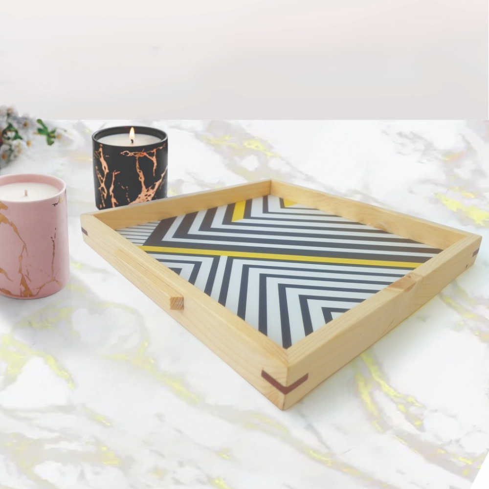 Modern Square Wooden Tray