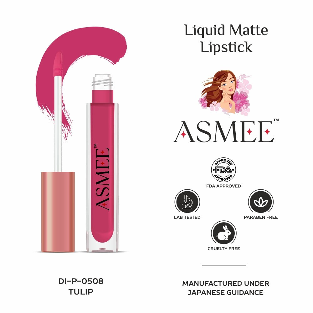 
                  
                    Tulip-Asmee Liquid Matte Lipstick (4ml)
                  
                