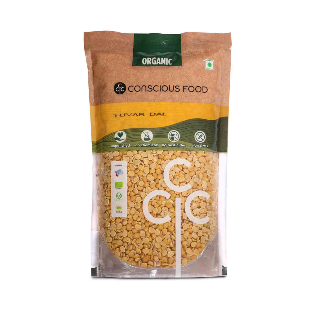 Conscious Food Pigeon Pea (Tuvar Dal) - 500g