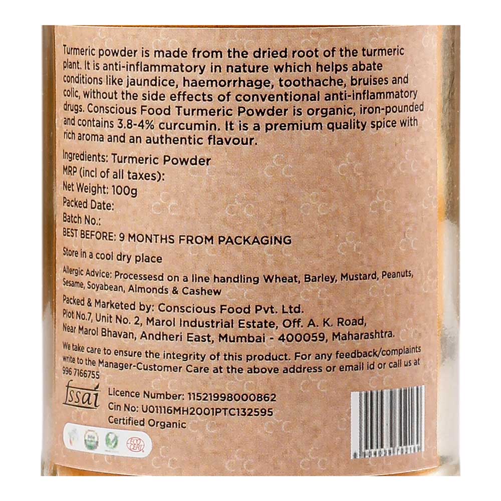 
                  
                    Conscious Food High Curcumin Turmeric Powder (100g)
                  
                