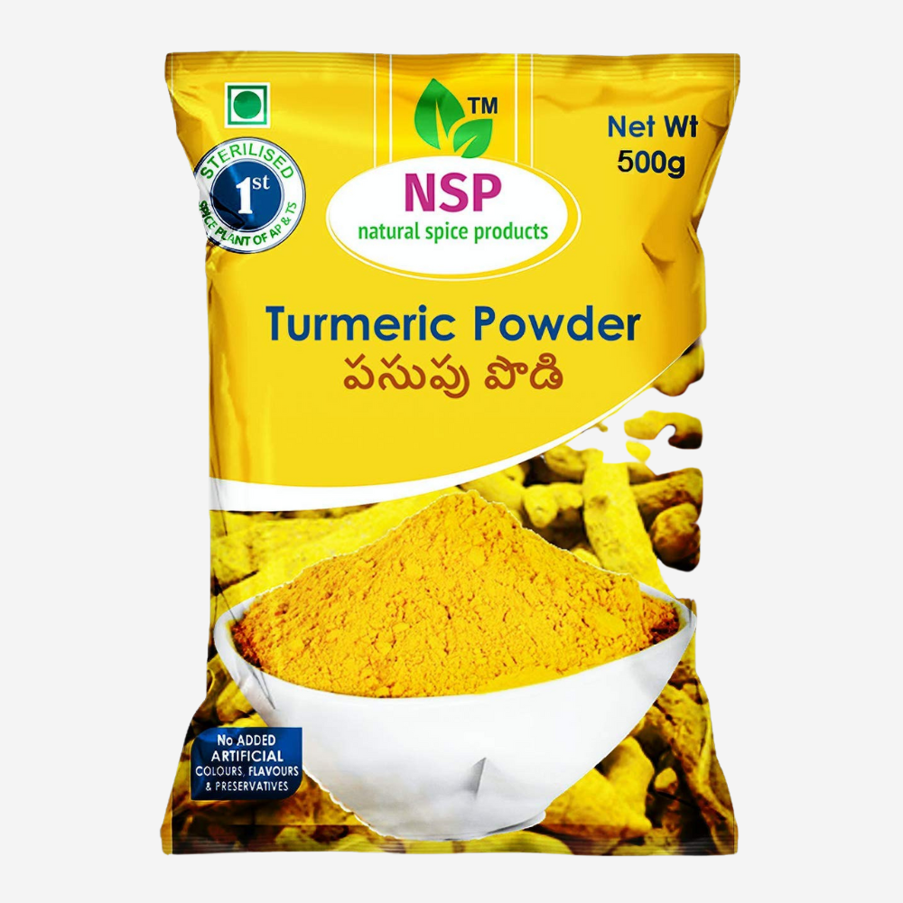 NSP Turmeric Powder (Haldi Powder) - 500g, Pack of 2