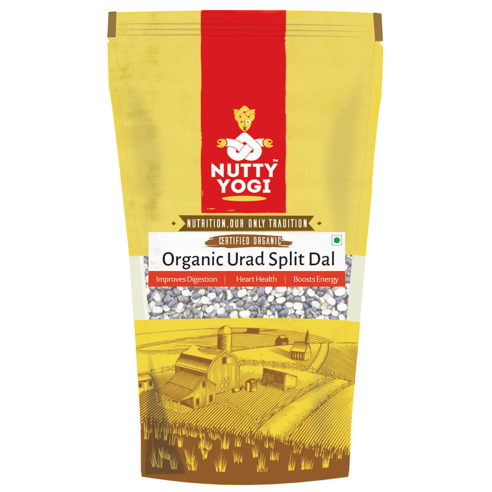 Nutty Yogi Organic Black Urad Split (500g)