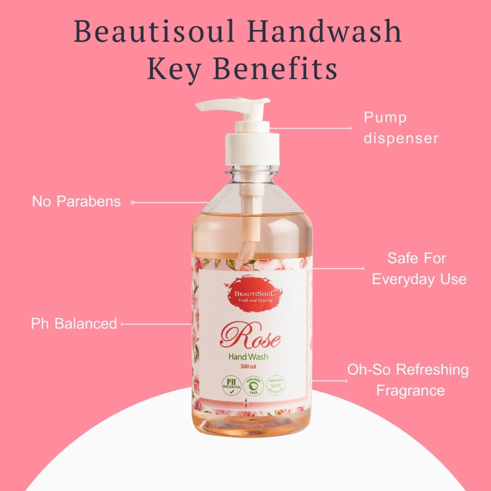 
                  
                    Beautisoul Rose Handwash with Pure Rose and Glycerin (500ml)
                  
                