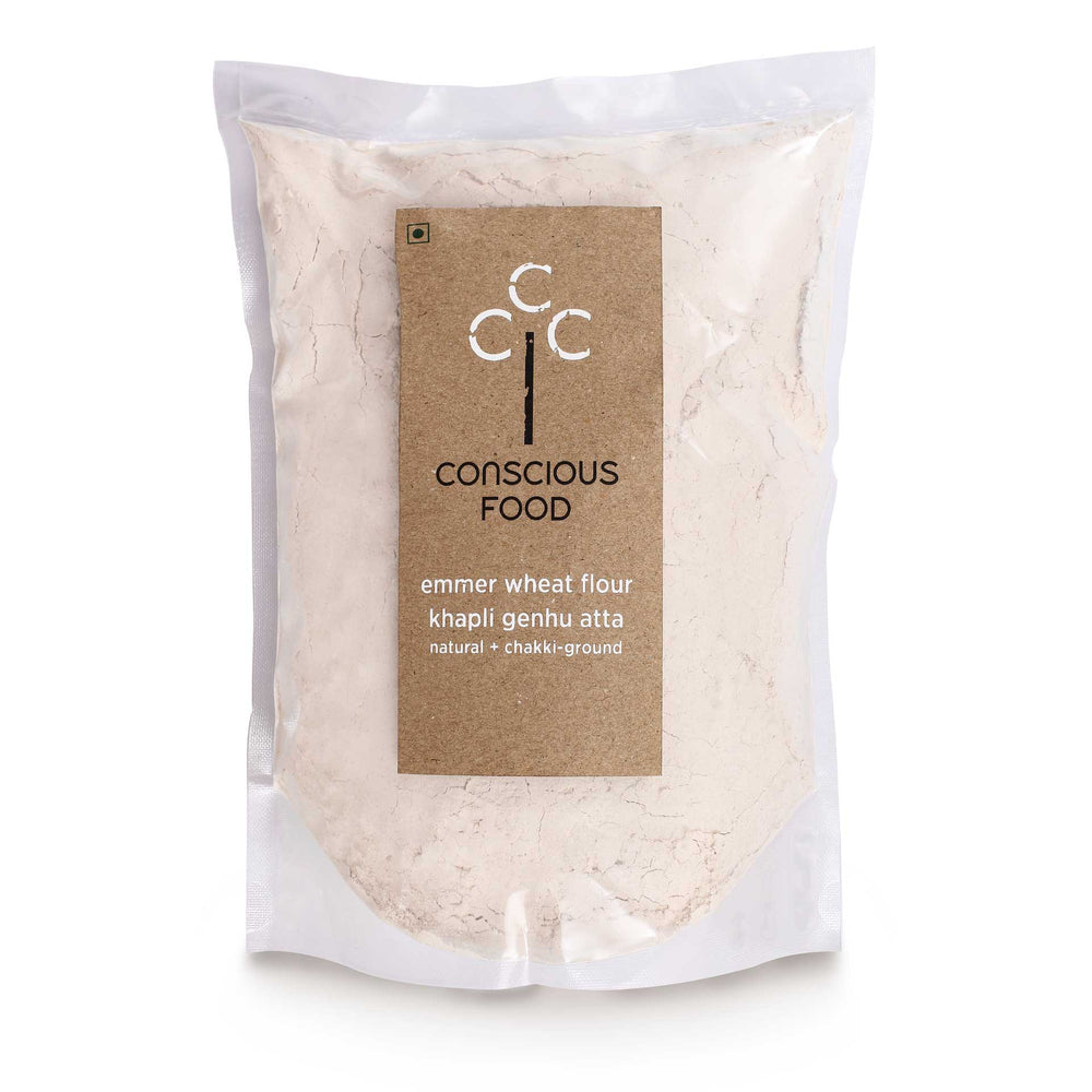 
                  
                    Conscious Food Khapli Wheat Flour (1kg)
                  
                